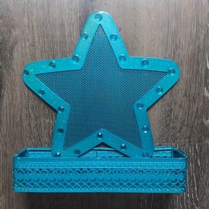 Blue star earring holder